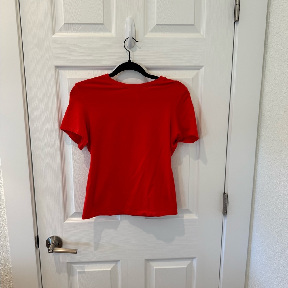 SKIMS Vibrant Red Short Sleeve Tee